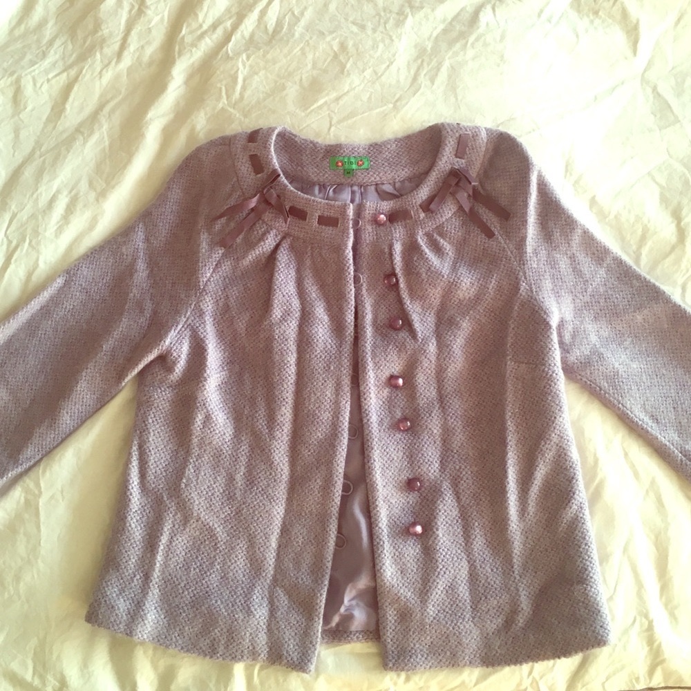 LIKE NEW Tibi lavender wool cardigan